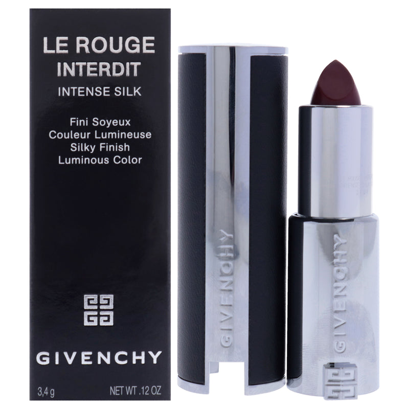 Givenchy Le Rouge Interdit Intense Silk Lipstick - 334 Grenat Volontaire by Givenchy for Women - 0.12 oz Lipstick (Refillable)