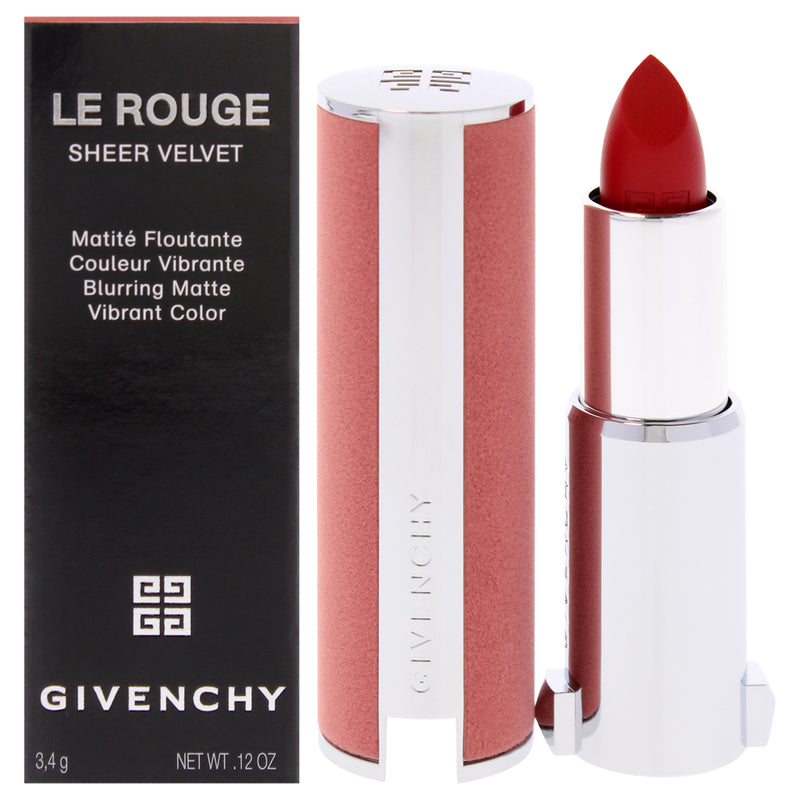 Givenchy Le Rouge Sheer Velvet Matte Lipstick - 36 L Interdit by Givenchy for Women - 0.12 oz Lipstick (Refillable)
