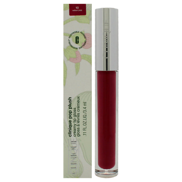Clinique Pop Plush Creamy Lip Gloss - 10 Velour Pop by Clinique for Women - 0.11 oz Lip Gloss