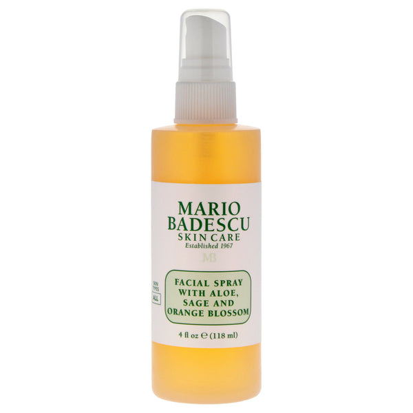 Mario Badescu Facial Spray with Aloe Sage and Orange Blossom by Mario Badescu for Unisex - 4 oz Spray