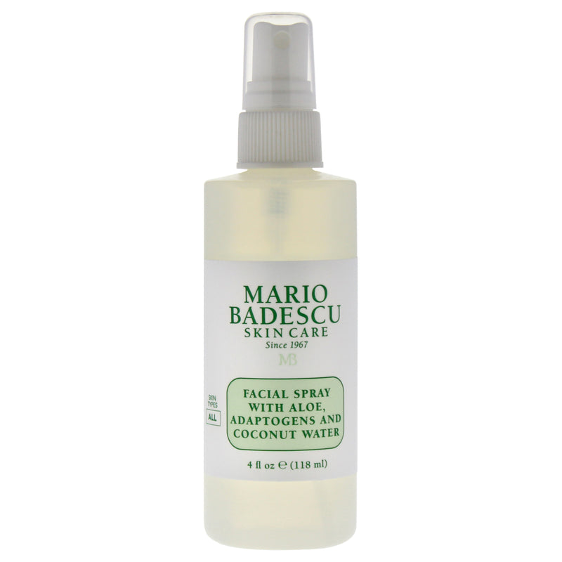 Mario Badescu Facial Spray with Aloe Adaptogens and Coconut Water by Mario Badescu for Women - 4 oz Spray