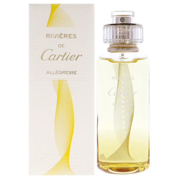 Cartier Rivieres de Cartier Allegresseby Cartier for Women - 3.3 oz EDT Spray (Refillable)