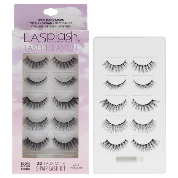 LASplash Lash Heaven Kit by LASplash for Women - 5 Pair Eyelashes