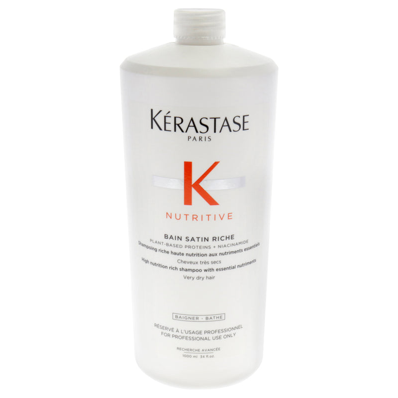 Kerastase Nutritive Bain Satin Riche Shampoo by Kerastase for Unisex - 34 oz Shampoo