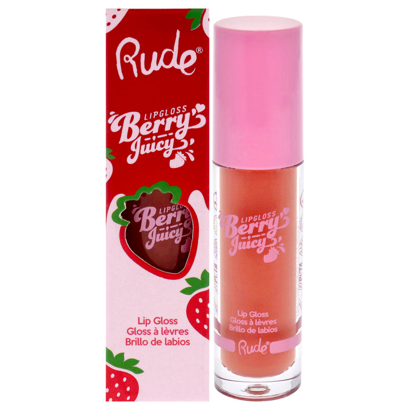 Rude Cosmetics Berry Juicy Lip Gloss - 88404 Nudist by Rude Cosmetics for Women - 0.14 oz Lip Gloss