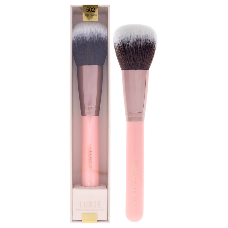 Rose Gold Large Powder Brush - 502 by Luxie for Women - 1 Pc Brush