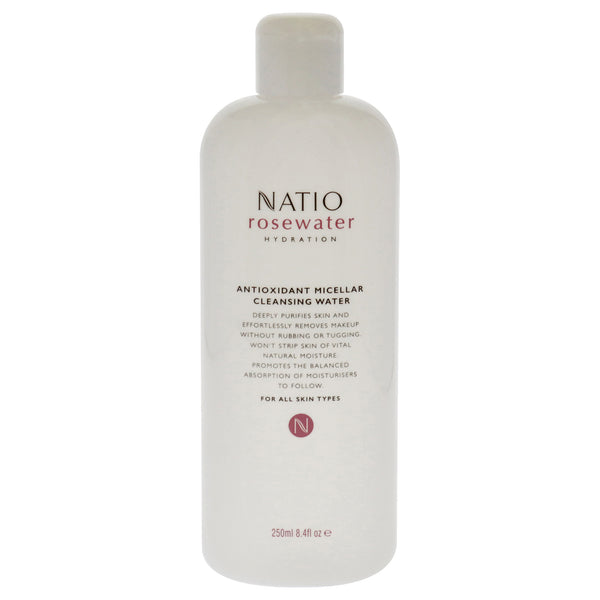Natio Rosewater Antioxidant Micellar Cleansing Water by Natio for Women - 8.4 oz Cleanser
