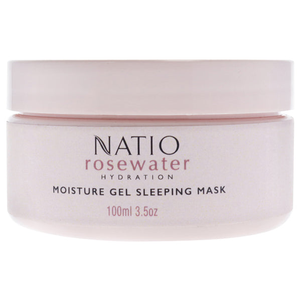 Natio Rosewater Hydration Moisture Gel Sleeping Mask by Natio for Women - 3.5 oz Gel
