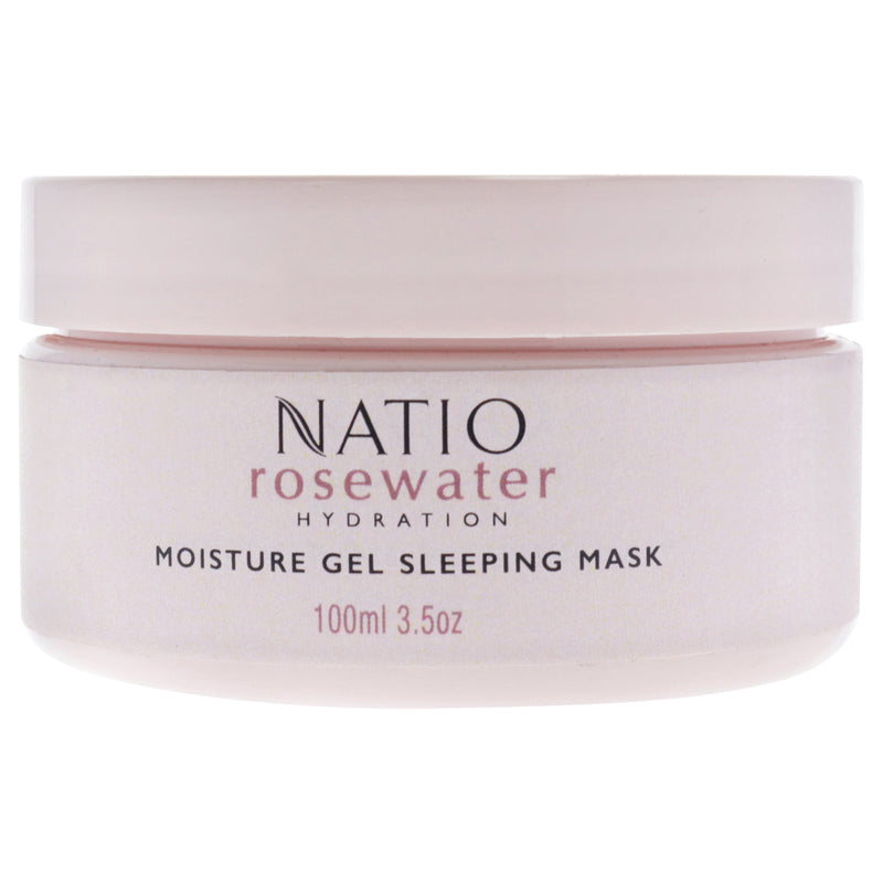 Natio Rosewater Hydration Moisture Gel Sleeping Mask by Natio for Women - 3.5 oz Gel