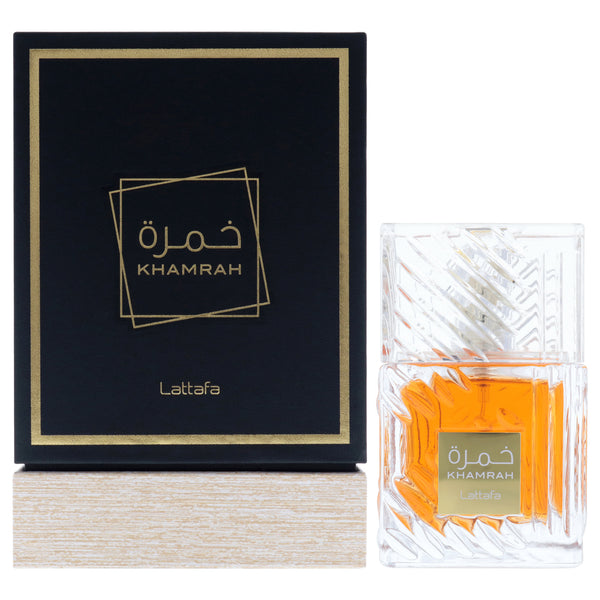 Lattafa Khamrah by Lattafa for Men - 3.4 oz EDP Spray