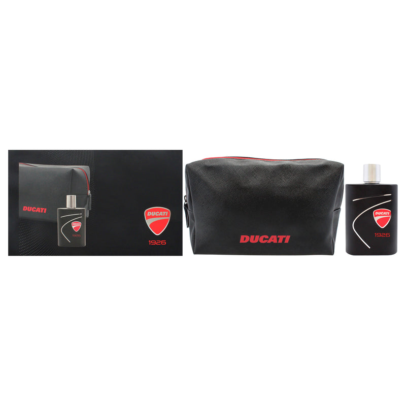 Ducati 1926 by Ducati for Men - 2 Pc Gift Set 3.4oz EDT Spray, Pouch