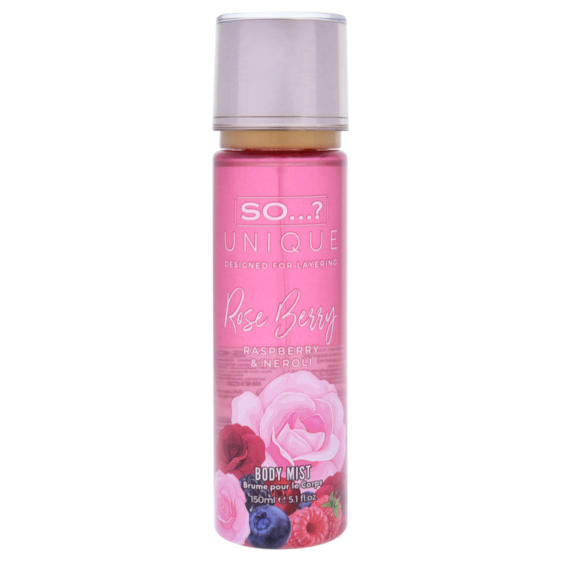 So…? Unique Body Mist - Rose Berry by So…? for Women - 5.1 oz Body Mist