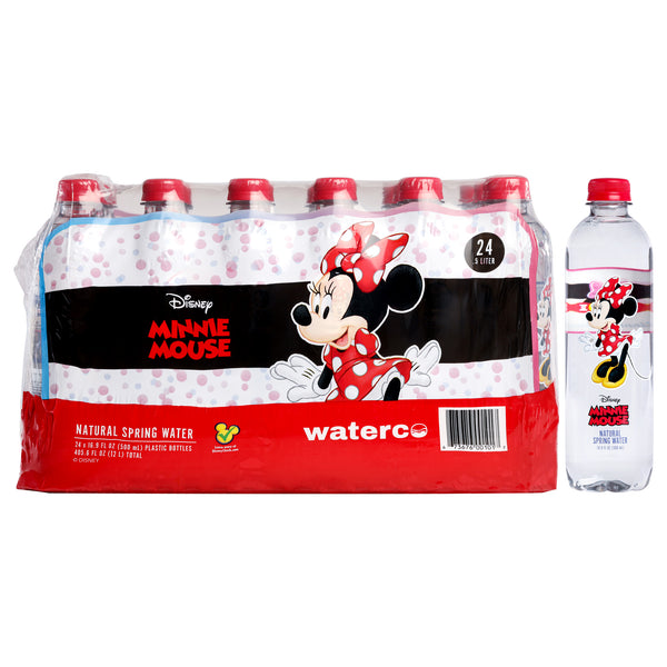 Disney Water Disney Minnie Mouse Water Bottle - Pet Material by Disney Water for Unisex - 24 x 16.9 oz Water