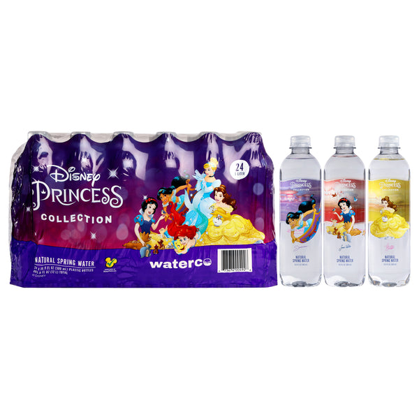 Disney Water Disney Princess Collection Water Bottle - Pet Material by Disney Water for Unisex - 24 x 16.9 oz Water
