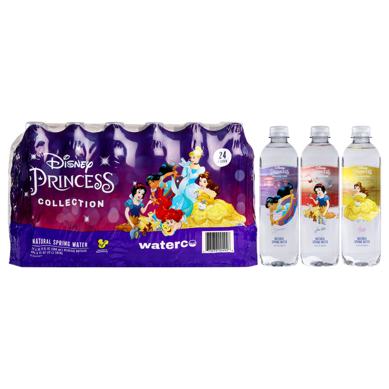 Disney Water Disney Princess Collection Water Bottle - Pet Material by Disney Water for Unisex - 24 x 16.9 oz Water