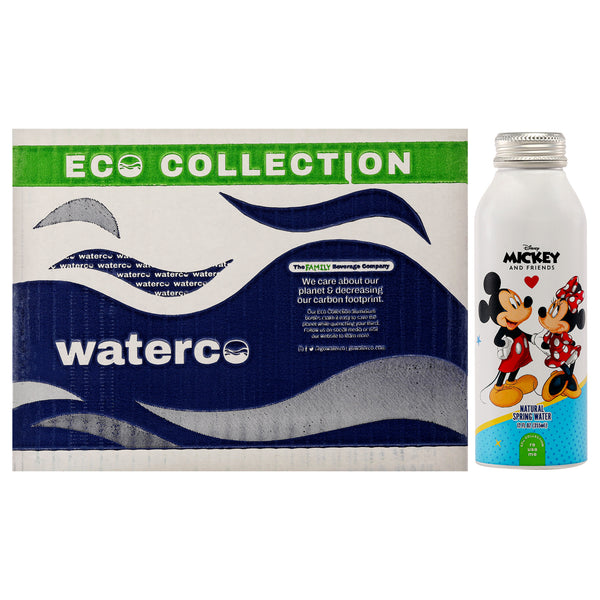Disney Water Disney Mickey and Minnie Mouse Water Bottle - Aluminum Material by Disney Water for Unisex - 12 x 12 oz Water