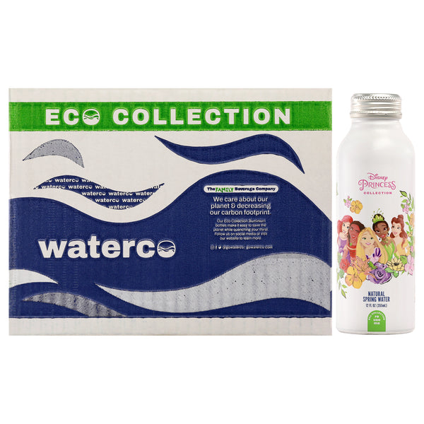 Disney Water Disney Princess Water Bottle - Aluminum Material by Disney Water for Unisex - 12 x 12 oz Water