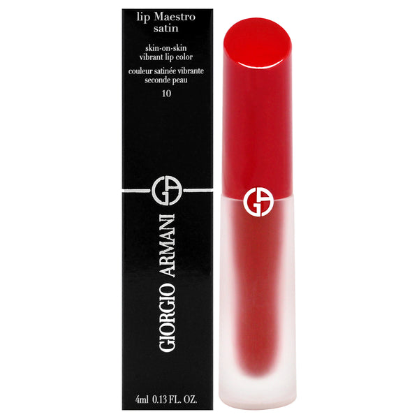 Giorgio Armani Lip Maestro Satin Long-Lasting Lipstick - 10 In Love by Giorgio Armani for Women - 0.13 oz Lipstick