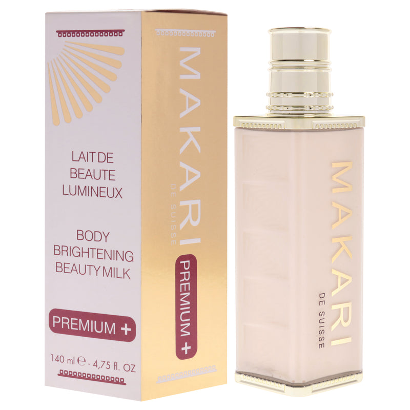 Makari Body Brightening Beauty Milk Premium Plus by Makari for Women - 4.75 oz Lotion