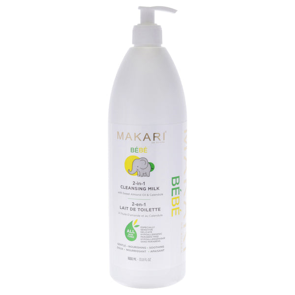 Makari 2-in-1 Bebe Cleansing Milk by Makari for Women - 33.8 oz Cleanser
