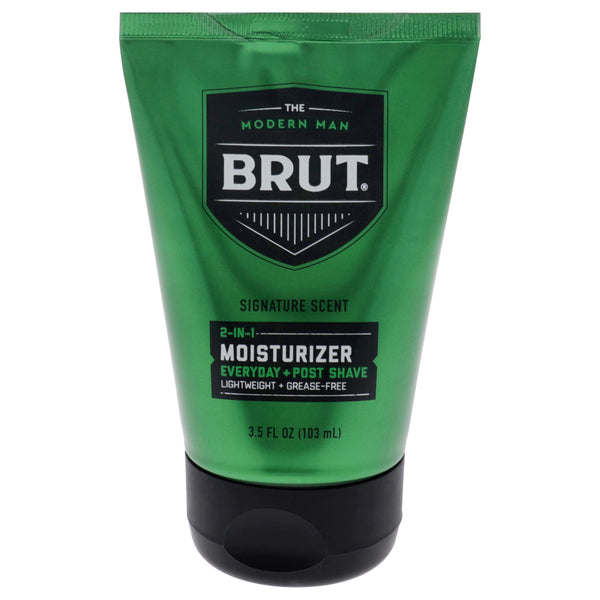 Brut Signature Scent 2 in 1 Moisturizer Post Shave by Brut for Men - 3.5 oz Shave Cream