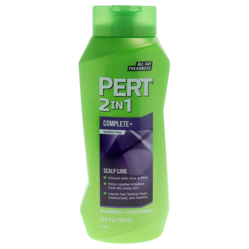 Pert 2 in 1 Complete Plus Scalp Care Shampoo and Conditioner by Pert for Unisex - 25.4 oz Shampoo and Conditioner