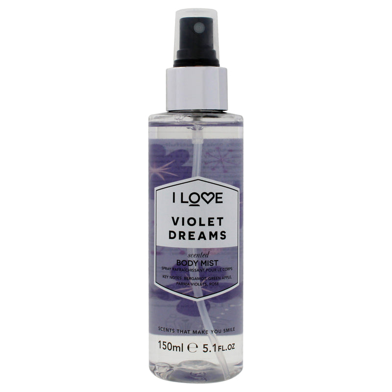 I Love Cosmetics Scented Body Mist - Violet Dreams by I Love Cosmetics for Women - 5.1 oz Body Mist