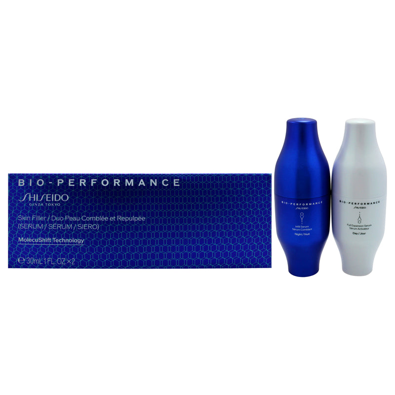 Shiseido Bio-Performance Skin Filler Serum - Day and Night by Shiseido for Women - 2 x 1 oz Serum