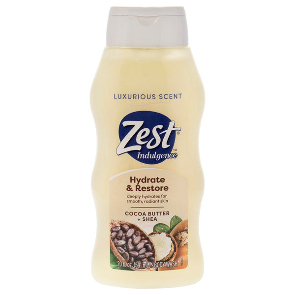 Zest Hydrate and Restore Body Wash - Cocoabutter and Shea by Zest for Women - 18 oz Body Wash