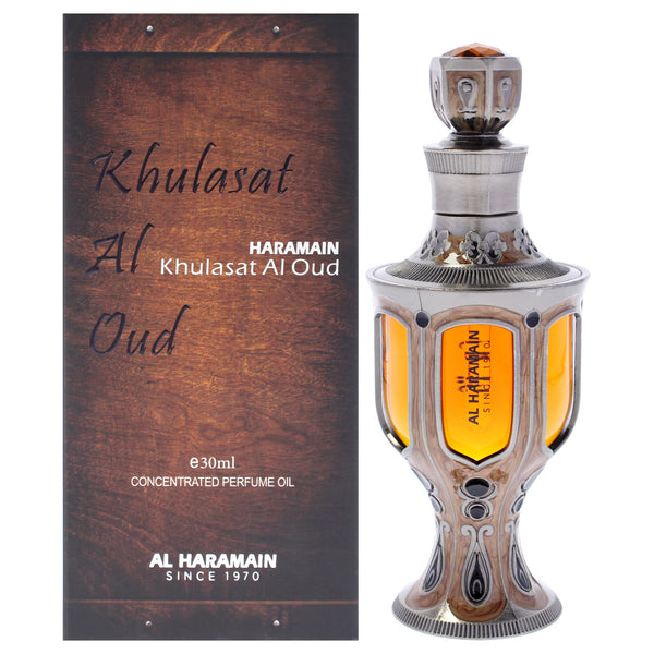 Al Haramain Khulasat Al Oud by Al Haramain for Unisex - 1.01 oz Concetrated Perfume Oil