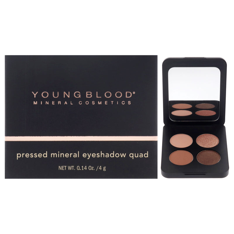 Youngblood Pressed Mineral Eyeshadow Quad - Sweet Talk by Youngblood for Women - 0.14 oz Eye Shadow