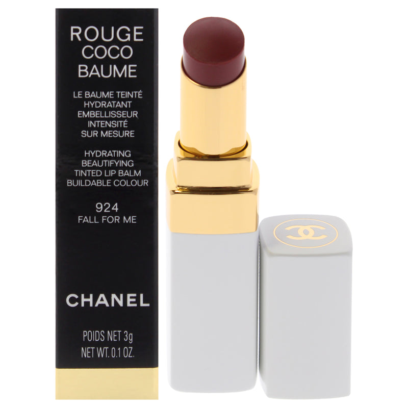 Chanel Rouge Coco Baume Hydrating Beautifying Tinted - 924 Fall For Me by Chanel for Women - 0.1 oz Lip Balm