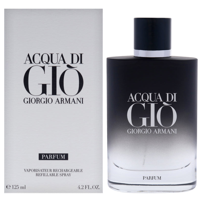 Giorgio Armani Acqua Di Gio by Giorgio Armani for Men - 4.2 oz Parfum Spray (Refillable)