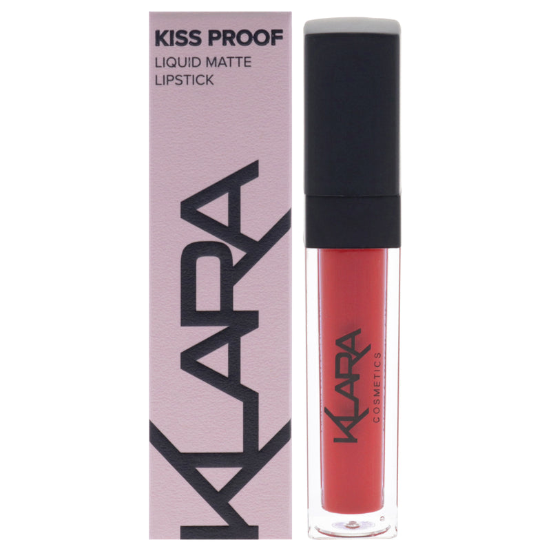 Klara Kiss Proof Liquid Matte Lipstick - 5 Flaming Red by Klara for Women - 0.27 oz Lipstick