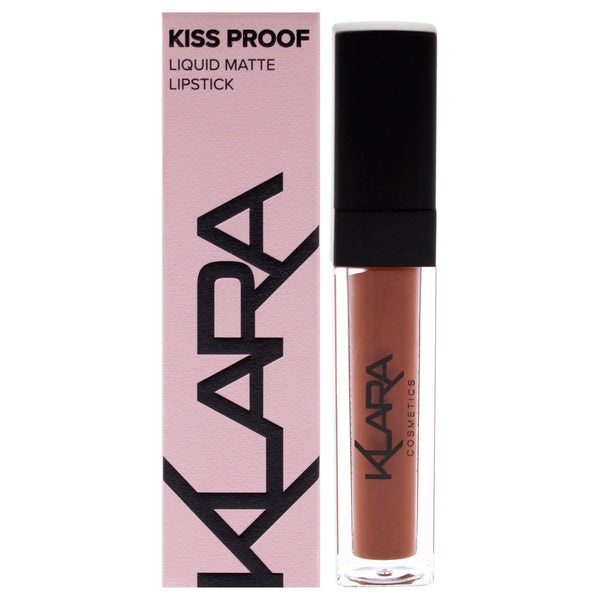 Klara Kiss Proof Liquid Matte Lipstick - 14 Chocolate Temptation by Klara for Women - 0.27 oz Lipstick