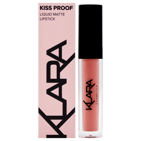 Klara Kiss Proof Liquid Matte Lipstick - 21 Naughty Nude by Klara for Women - 0.27 oz Lipstick
