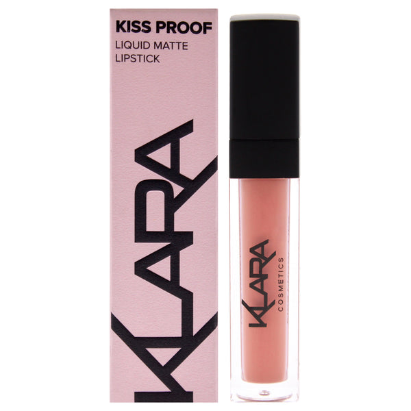 Klara Kiss Proof Liquid Matte Lipstick - 28 Cookie Brown by Klara for Women - 0.27 oz Lipstick
