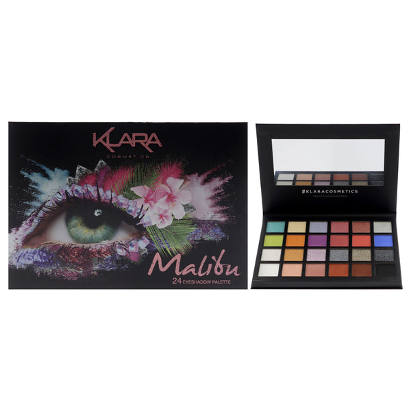 Klara 24 Eyeshadow Palette - Malibu by Klara for Women - 1.68 oz Eye Shadow