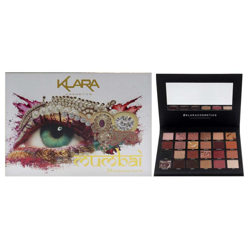Klara 24 Eyeshadow Palette - Mumbai by Klara for Women - 1.68 oz Eye Shadow