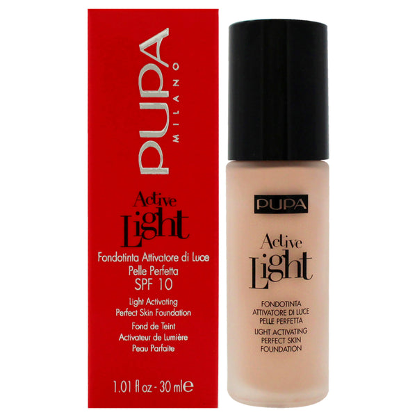Pupa Milano Active Light Activating Perfect Skin Foundation SPF 10 - 007 Rose by Pupa Milano for Women - 1.01 oz Foundation