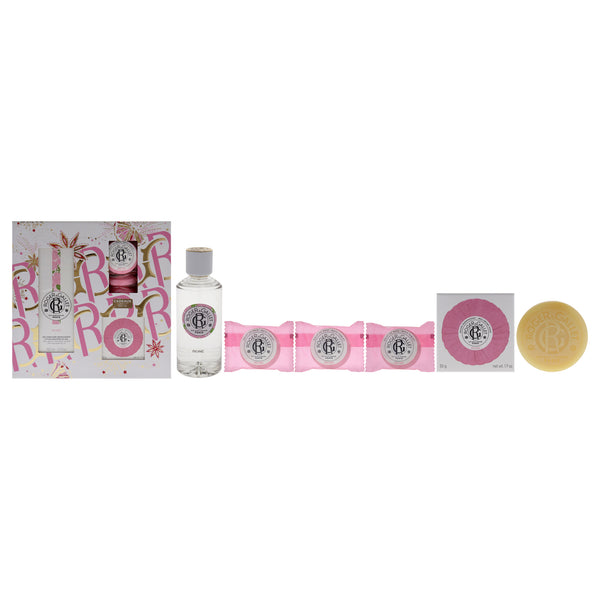 Roger & Gallet Rose by Roger & Gallet for Women - 5 Pc 3.3oz Wellbeing Fragrant Water, 3 x 0.88oz Bath Tablets, 1.7oz Wellbeing Soap