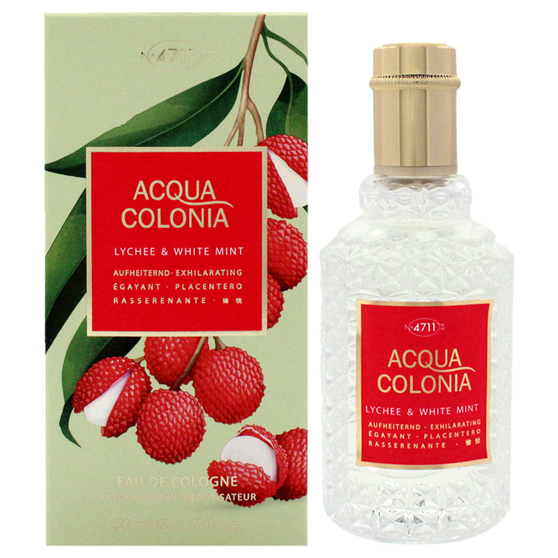 Muelhens 4711 Acqua Colonia - Lychee and White Mint by Muelhens for Unisex - 1.7 oz EDC Spray