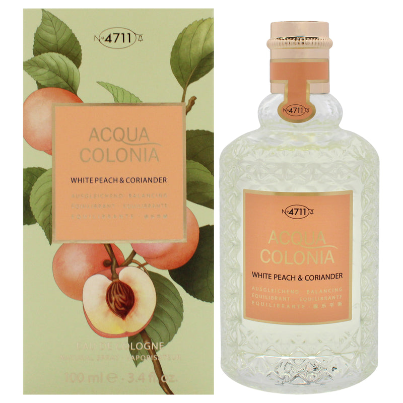 Muelhens 4711 Acqua Colonia - White Peach and Coriander by Muelhens for Unisex - 3.4 oz EDC Spray