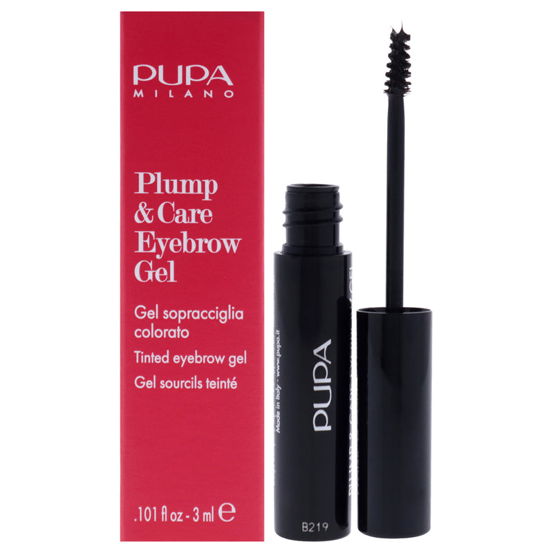 Pupa Milano Plump and Care Eyebrow Gel - 003 Dark Brown by Pupa Milano for Women - 0.101 oz Eyebrow Gel
