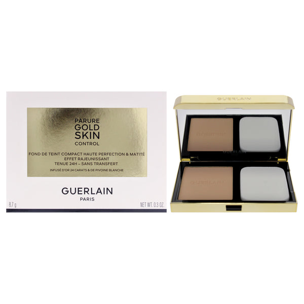 Guerlain Parure Gold Skin Control Matte Compact Foundation - 1N Very Light Skin with Neutral Beige Undertones by Guerlain for Women - 0.3 oz Foundation (Refillable)