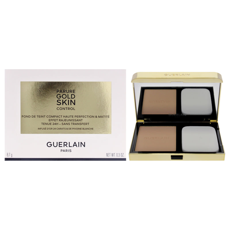 Guerlain Parure Gold Skin Control Matte Compact Foundation - 1N Very Light Skin with Neutral Beige Undertones by Guerlain for Women - 0.3 oz Foundation (Refillable)