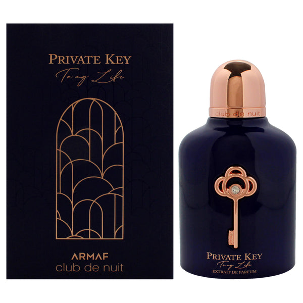 Armaf Club De Nuit Private Key To My Life by Armaf for Men - 3.4 oz Extrait De Parfum Spray