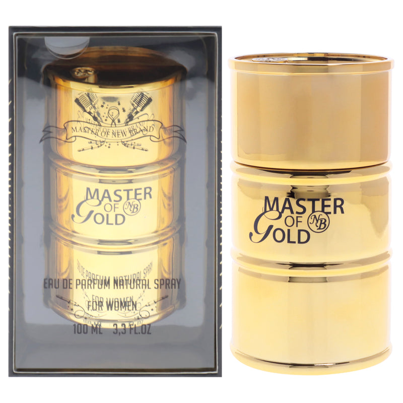 New Brand Master of Gold by New Brand for Women - 3.3 oz EDP Spray