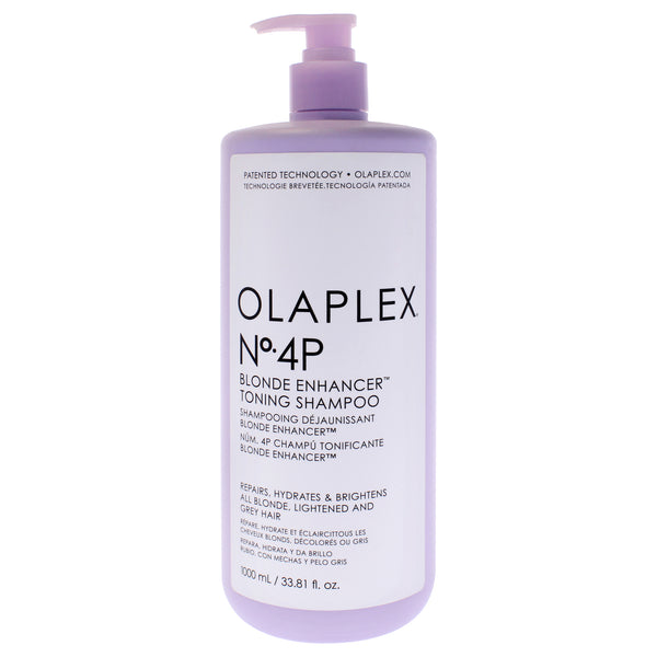 Olaplex No 4P Blonde Enhacer Toning Shampoo by Olaplex for Unisex - 33.81 oz Shampoo