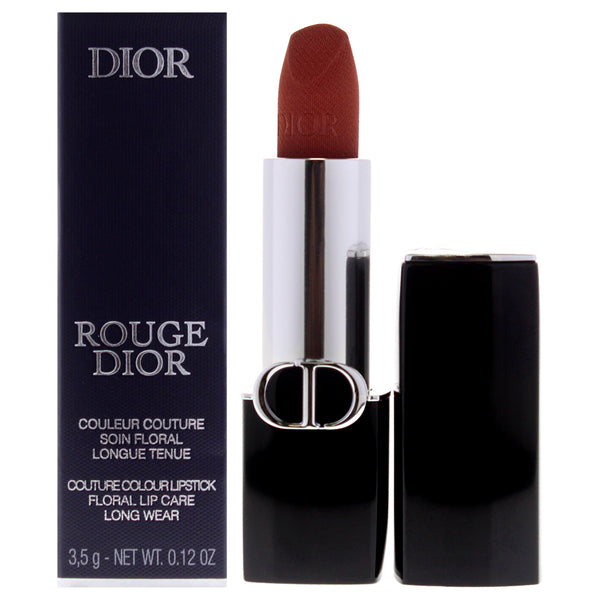 Christian Dior Rouge Dior Couture Velvet Lipstick - 100 Nude Look by Christian Dior for Women - 0.12 oz Lipstick (Refillable)